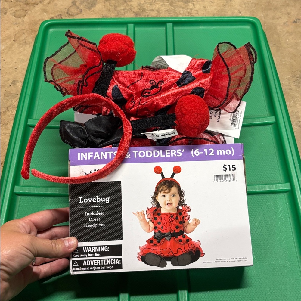 Lovebug Red and Black Infant Costume